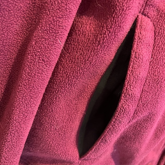 COLUMBIA ZipUp Fleece Jacket w Pockets - Merlot Red - Picture 6 of 9